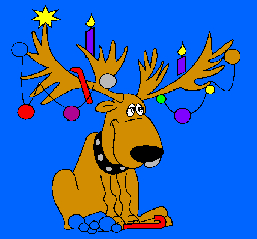 Decorated reindeer