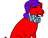 Coloring page Clown dog painted bymaxi