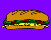 Coloring page Vegetable sandwich painted byCandyRules