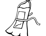 Coloring page Apron painted byhi