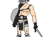 Coloring page Gladiator painted byMrak