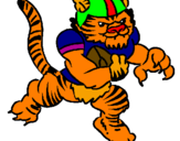 Coloring page Tiger player painted byvincenzo zasa