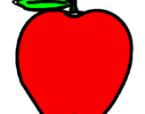 Coloring page apple painted byAngelica