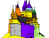 Coloring page Medieval castle painted bymarijus