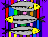 Coloring page Fish painted byhola