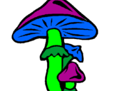 Coloring page Mushrooms painted bysophie
