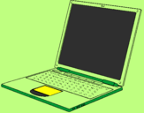 Coloring page Laptop painted bypablito    A.