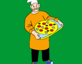 Coloring page Cook painted bylisa
