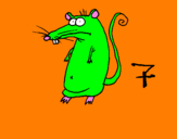 Coloring page Rat painted byTaRAWR
