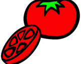 Coloring page Tomato painted bybenjamin