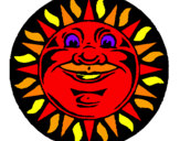 Coloring page Sun print painted byBo Pickett