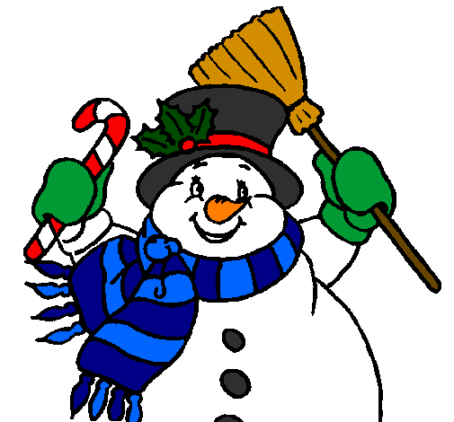 Snowman with scarf