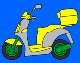 Coloring page Autocycle painted byali