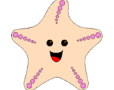Coloring page Starfish painted byosleidy