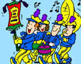 Coloring page Musical band painted byandy20