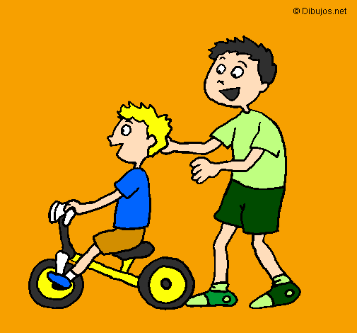Coloring page Tricycle painted byyoeli