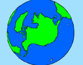 Coloring page Planet Earth painted byvictor