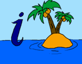 Coloring page Island painted byJennifer