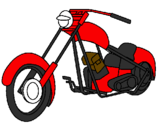 Coloring page Motorbike painted byGrady