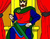 Coloring page King painted byJordan