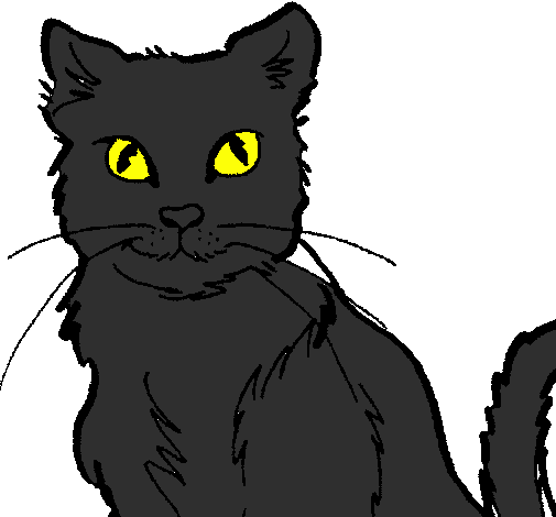 Coloring page Cat painted bymya
