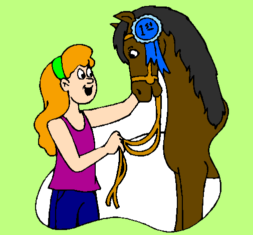 Winning horse