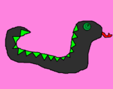 Coloring page Snake painted bykendall