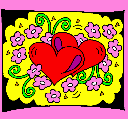 Hearts and flowers