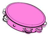 Coloring page Tambourine painted byruth