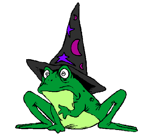 Magician turned into a frog