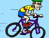 Coloring page Cycling painted byTHEO