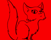 Coloring page Female Persian cat painted bymonsse