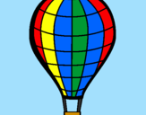 Coloring page Hot-air balloon painted bycameleri