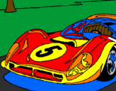 Coloring page Car number 5 painted byBen