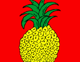 Coloring page pineapple painted bymargurite