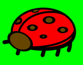 Coloring page Ladybird painted byteresa