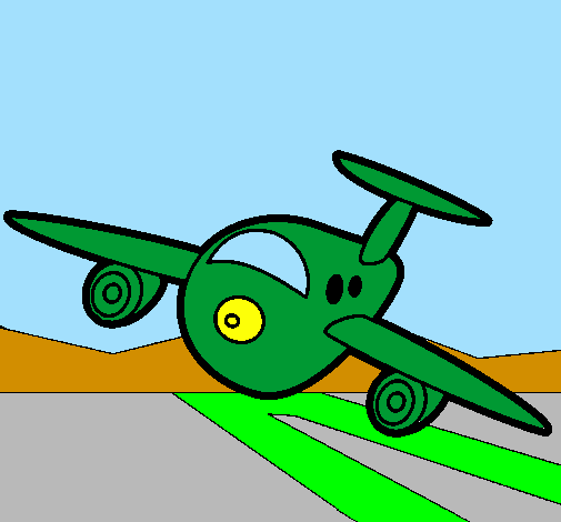 Plane landing