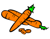 Coloring page Carrots II painted byandrea