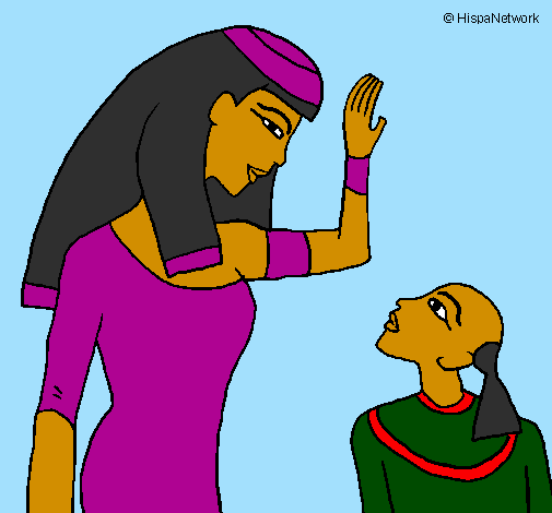 Egyptian mother and son