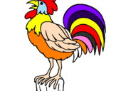 Coloring page Cock singing painted bysirrobb