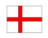 Coloring page Denmark painted byEnglish flag