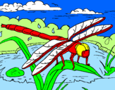 Coloring page Dragonfly painted byDJ