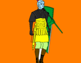 Coloring page Roman soldier painted bymarijus