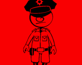 Coloring page Cop painted by1111111111111111111111111