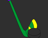 Coloring page Stick and puck painted byJOSH