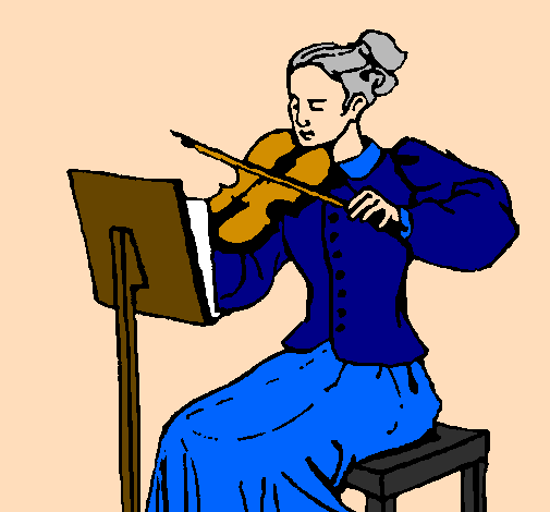 Female violinist