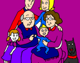 Coloring page Family  painted byfamily