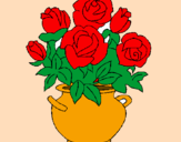 Coloring page Vase of flowers painted byCandyRules
