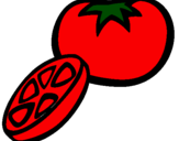 Coloring page Tomato painted byemily