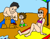 Coloring page Family vacation painted byOSCAR
